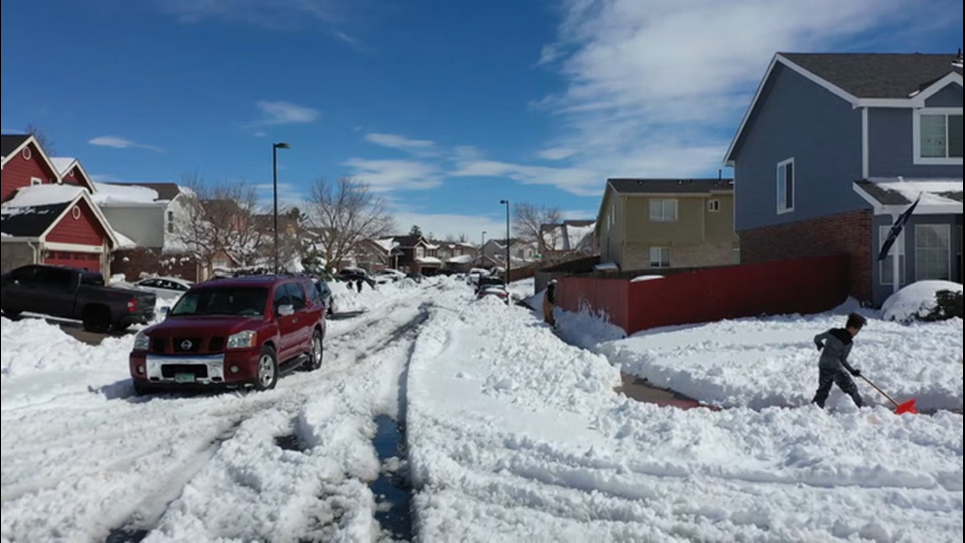 As people across Colorado woke up to feet of snow on Monday, it meant a lot of shoveling and snow blowing ahead; but some people were happy about it.