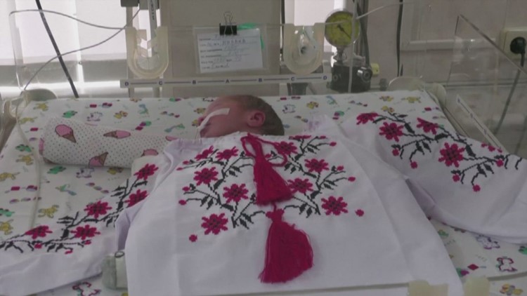 Babies Celebrate Ukraine Embroidery Day