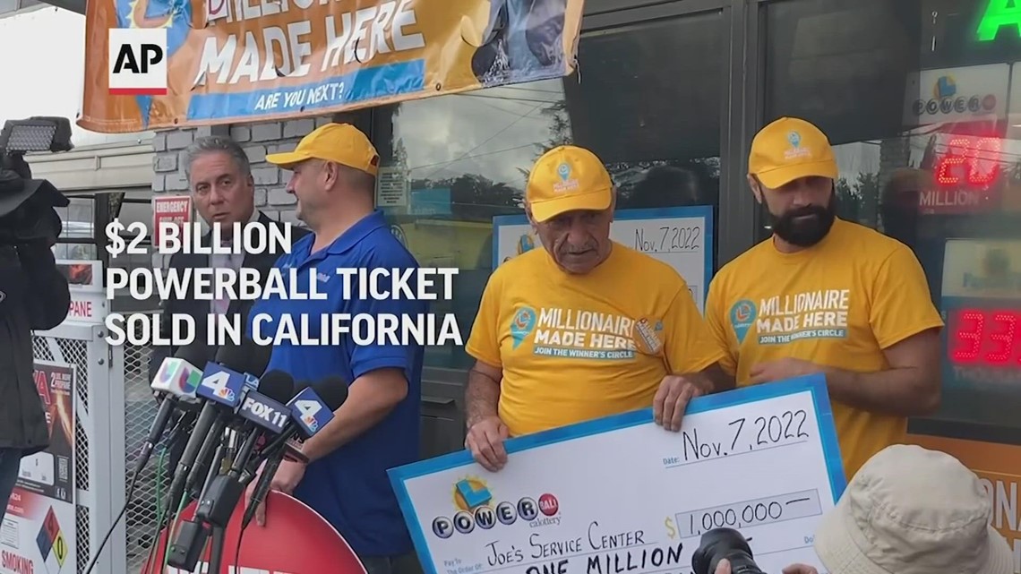 $2 billion Powerball ticket sold in California