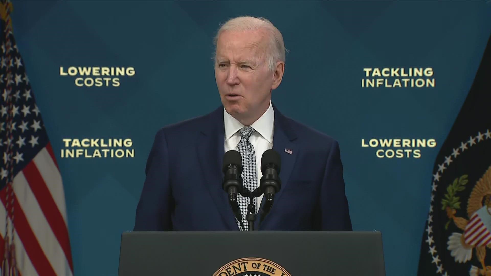 President Biden on Tuesday worked to contrast the different plans offered by Democrats and Republicans to fight rising inflation.