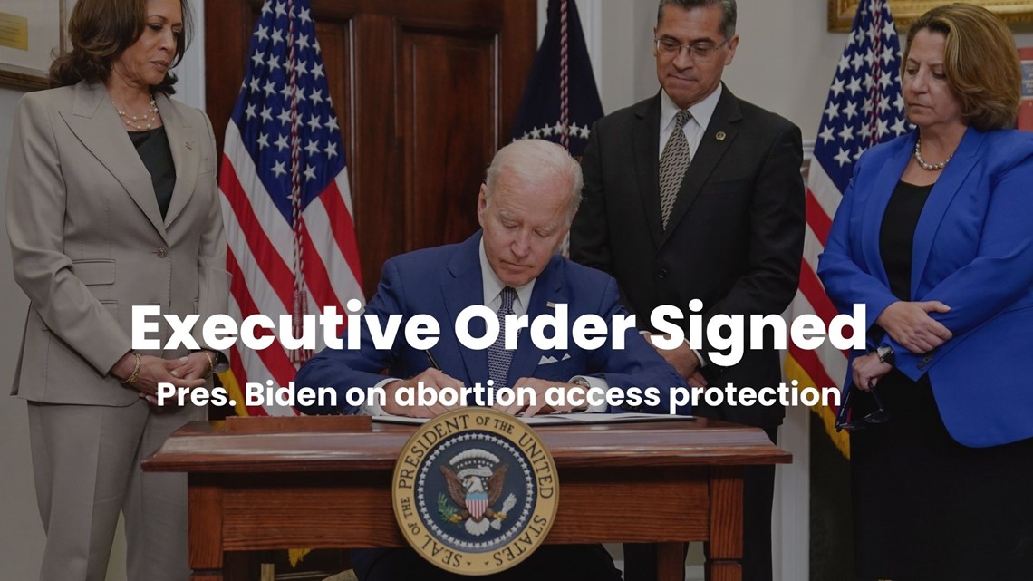 President Biden signs executive order on abortion rights