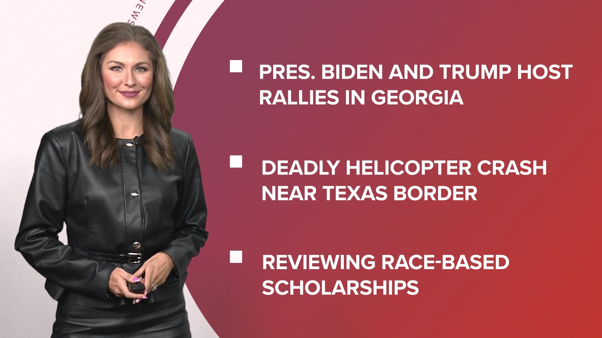 A look at what is happening in the news from Pres. Biden and Trump rally in Georgia to big winners at the Oscars and new Uber features.