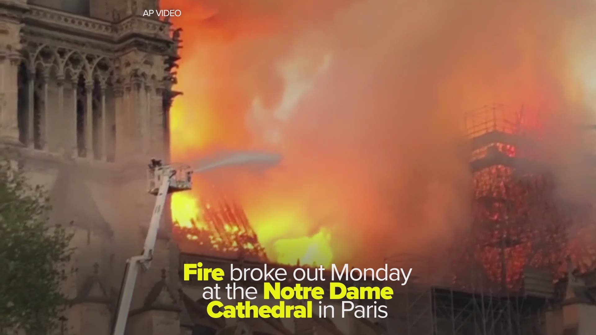 A massive fire broke out at the Notre Dame Cathedral in Paris, France. The fire threatens more than 800 years of history.