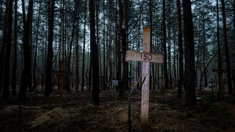 Ukrainian president: Mass grave found near recaptured city
