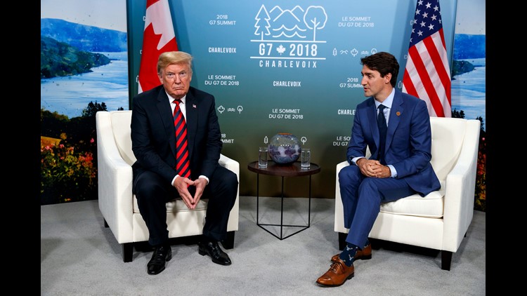 President Trump said Wednesday that he rejected a meeting with Canadian Prime Minister Justin Trudeau during the United Nations General Assembly