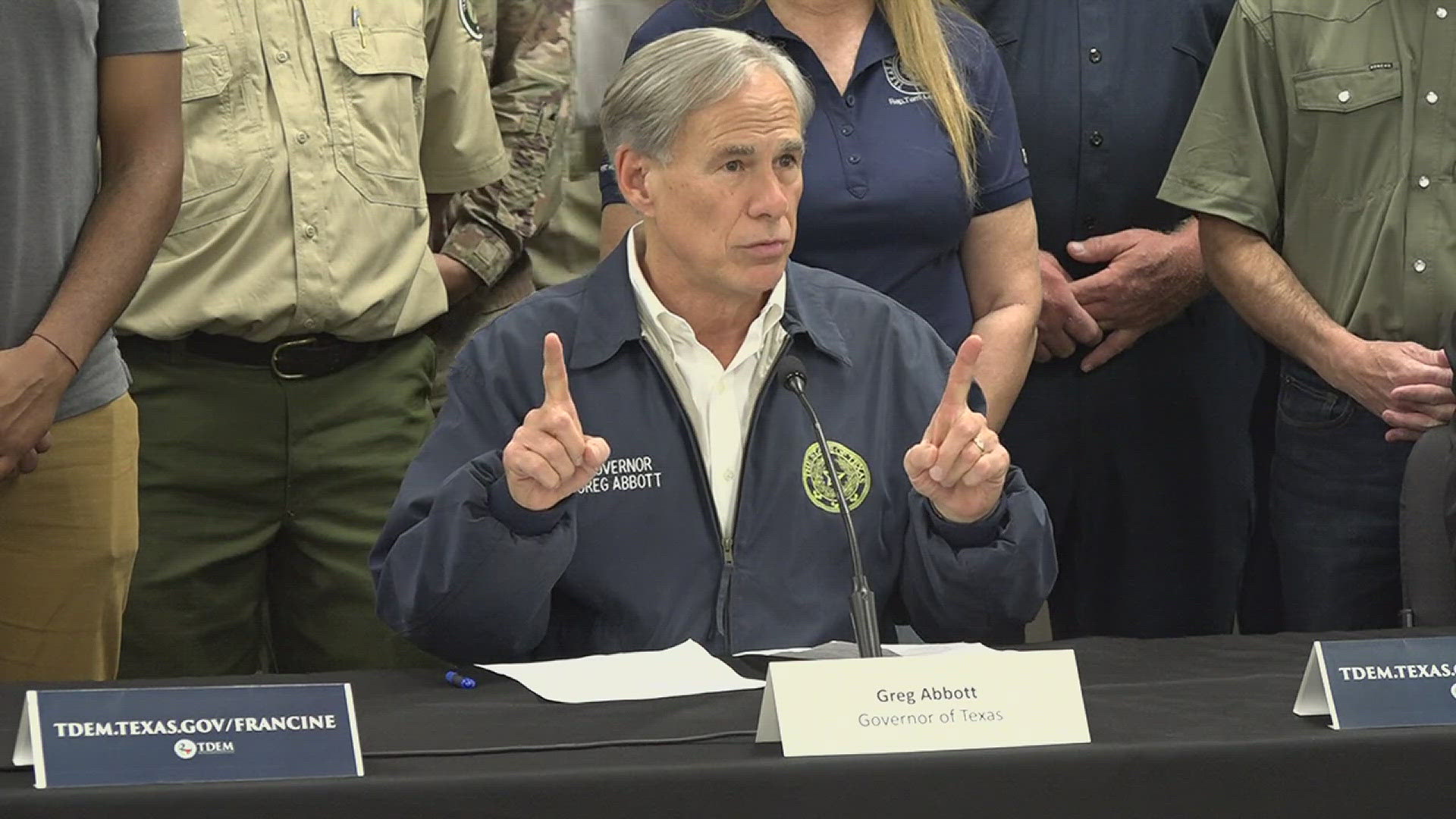 The Governor will hold press conferences to provide updates on Texas’ preparation efforts ahead of Tropical Storm Francine September 10.