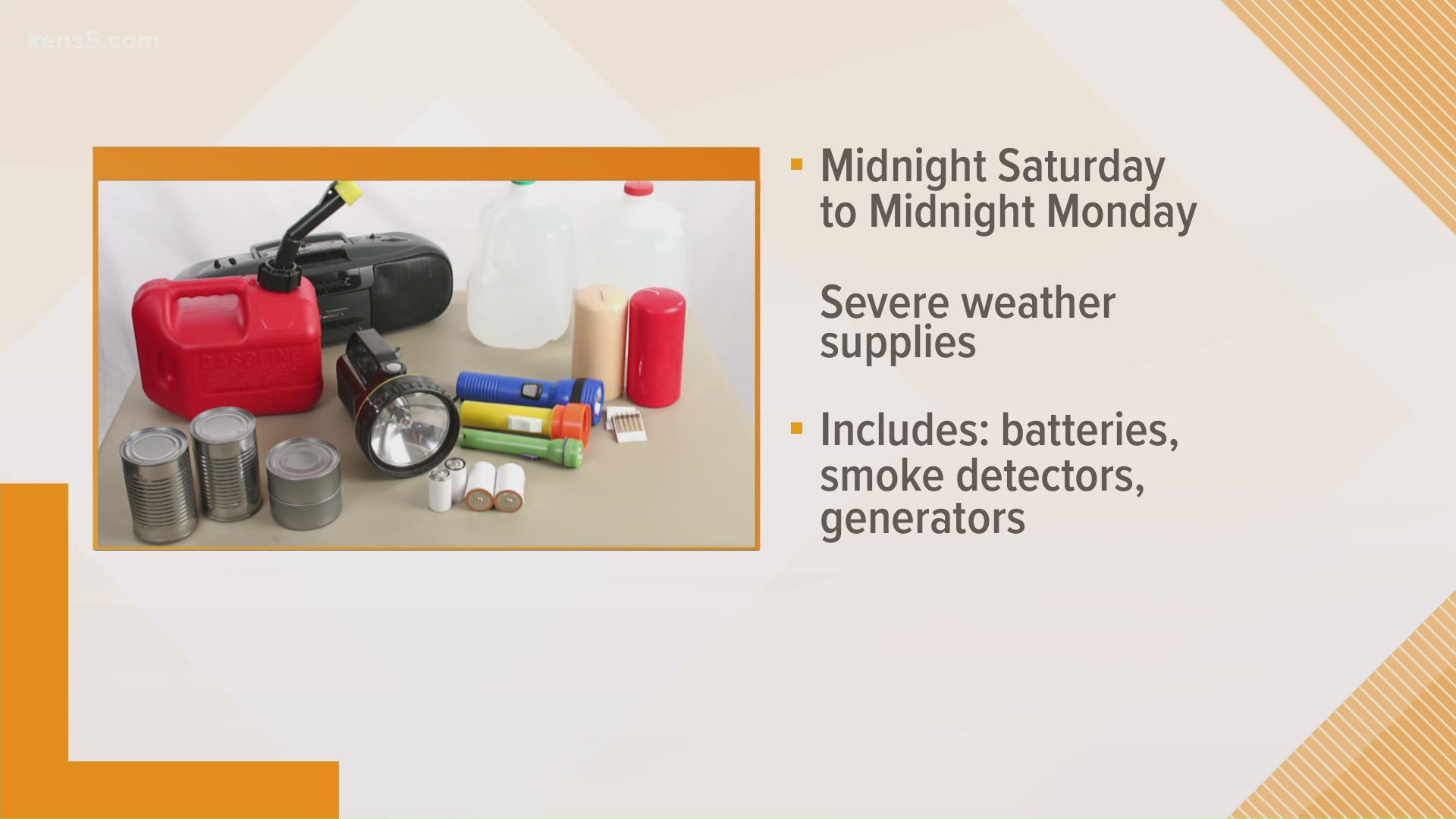 It includes things like household batteries, smoke detectors and some generators.