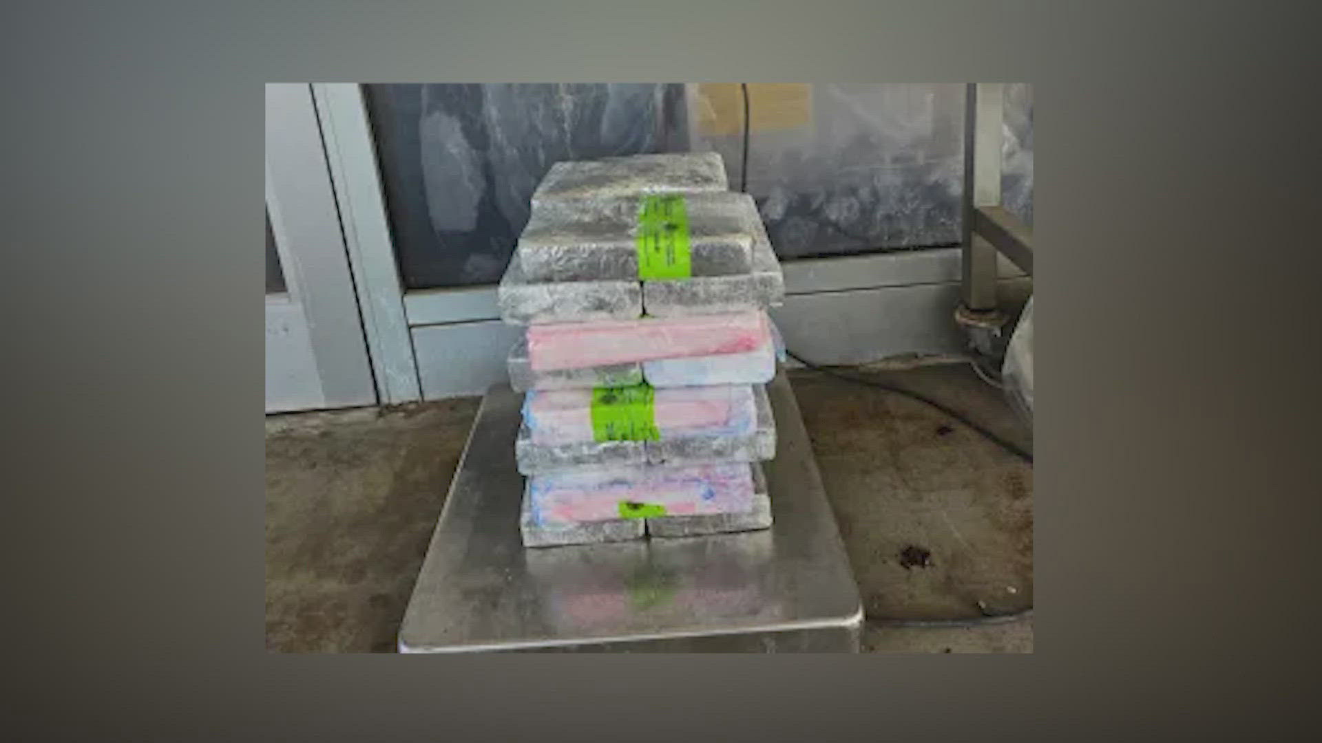 U.S. Customs and Border Protection found the 16 packages of drugs using imaging and K9s.