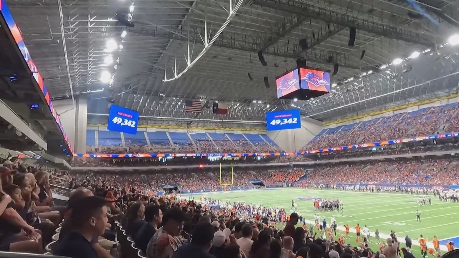 Nearly 50,000 fans packed the dome, making it the second biggest crowd in UTSA history.
