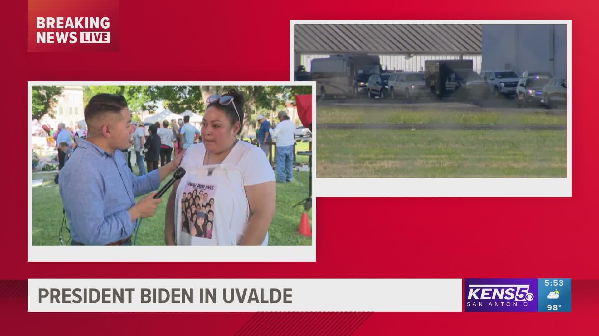 Johana Garcia, herself the mother to a 10-year-old child, said she felt compelled to be there for the Uvalde community.