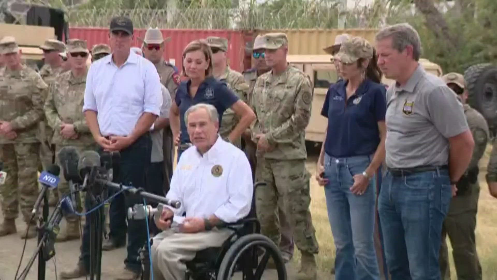 Gov. Abbott joins other governors at Texas/Mexico border Monday ...