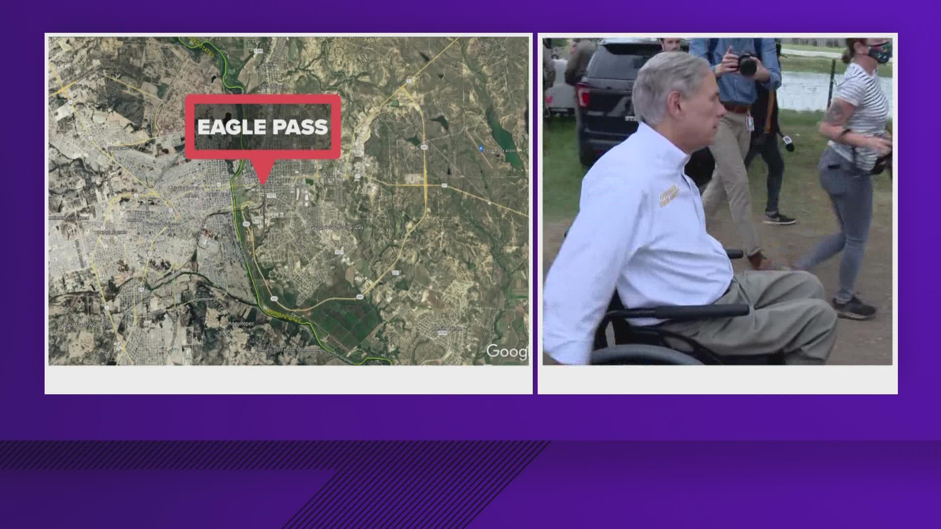 Gov. Abbott toured Texas National Guard and Texas Department of Public Safety border security assets as well as take an aerial tour of the border in Eagle Pass.