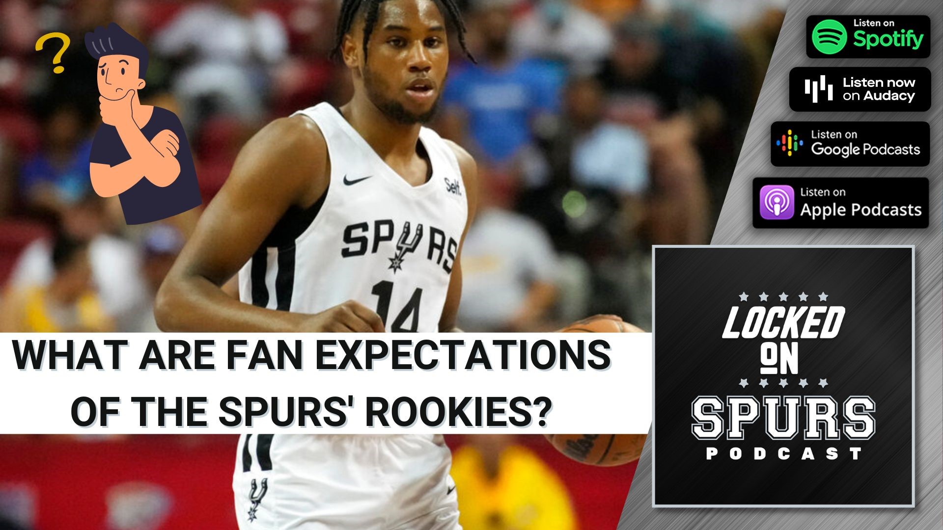Do fans have high or low expectations from the Spurs' rookies next season?