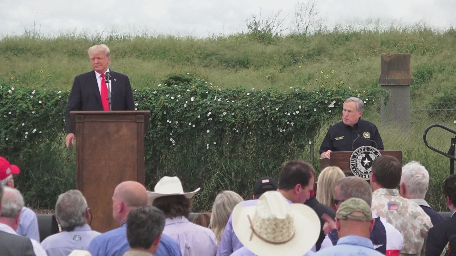 Donald Trump was in the Rio Grande Valley Wednesday. Gov. Greg Abbott invited him. Abbott is making the case for why completing the border wall is necessary.
