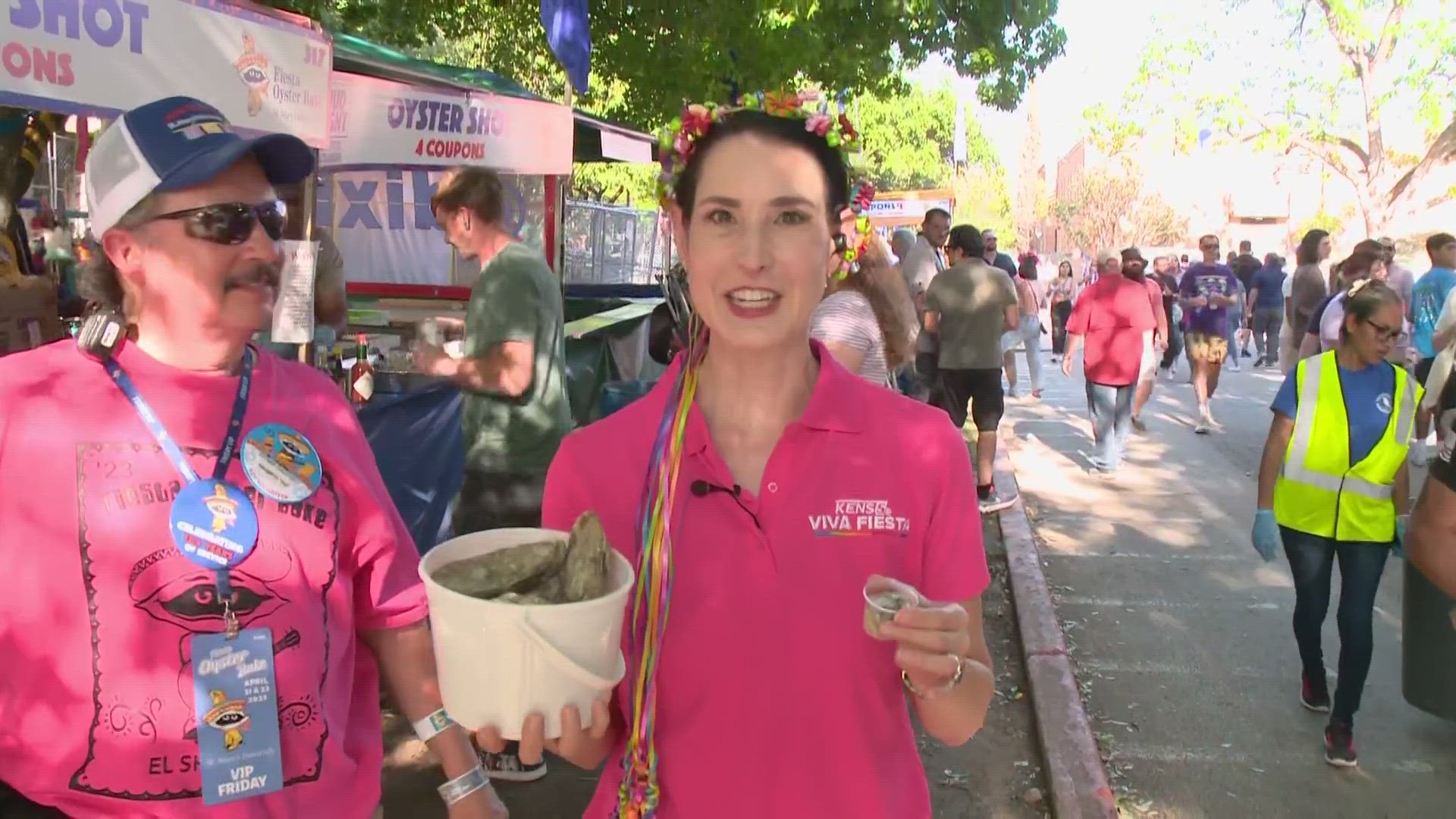 The KENS 5 team is getting an early look (and taste) at what Fiesta has to offer this year.