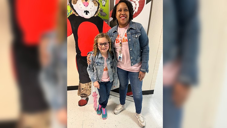 Bentonville second grader dresses as her teacher for superhero day, everybody cries