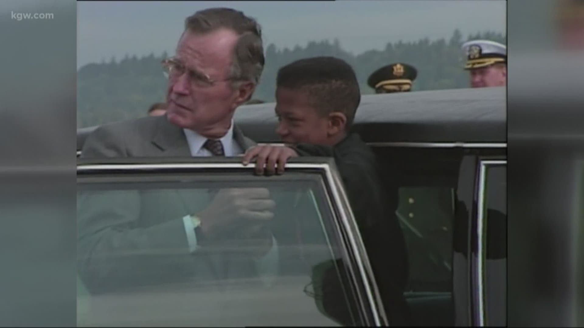 A Portland man shares his memories of George H.W. Bush.