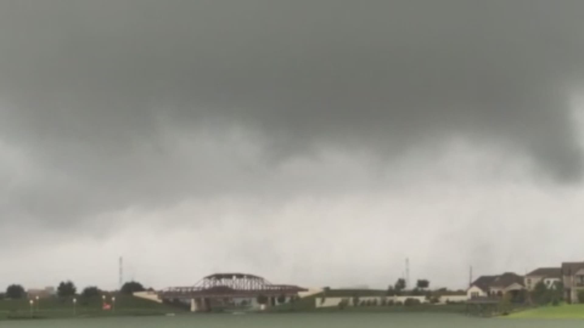 KHOU 11 viewer, Sandra Judge, sent in this video of a tornado touching down in the Towne Lake area in Cypress, Texas.