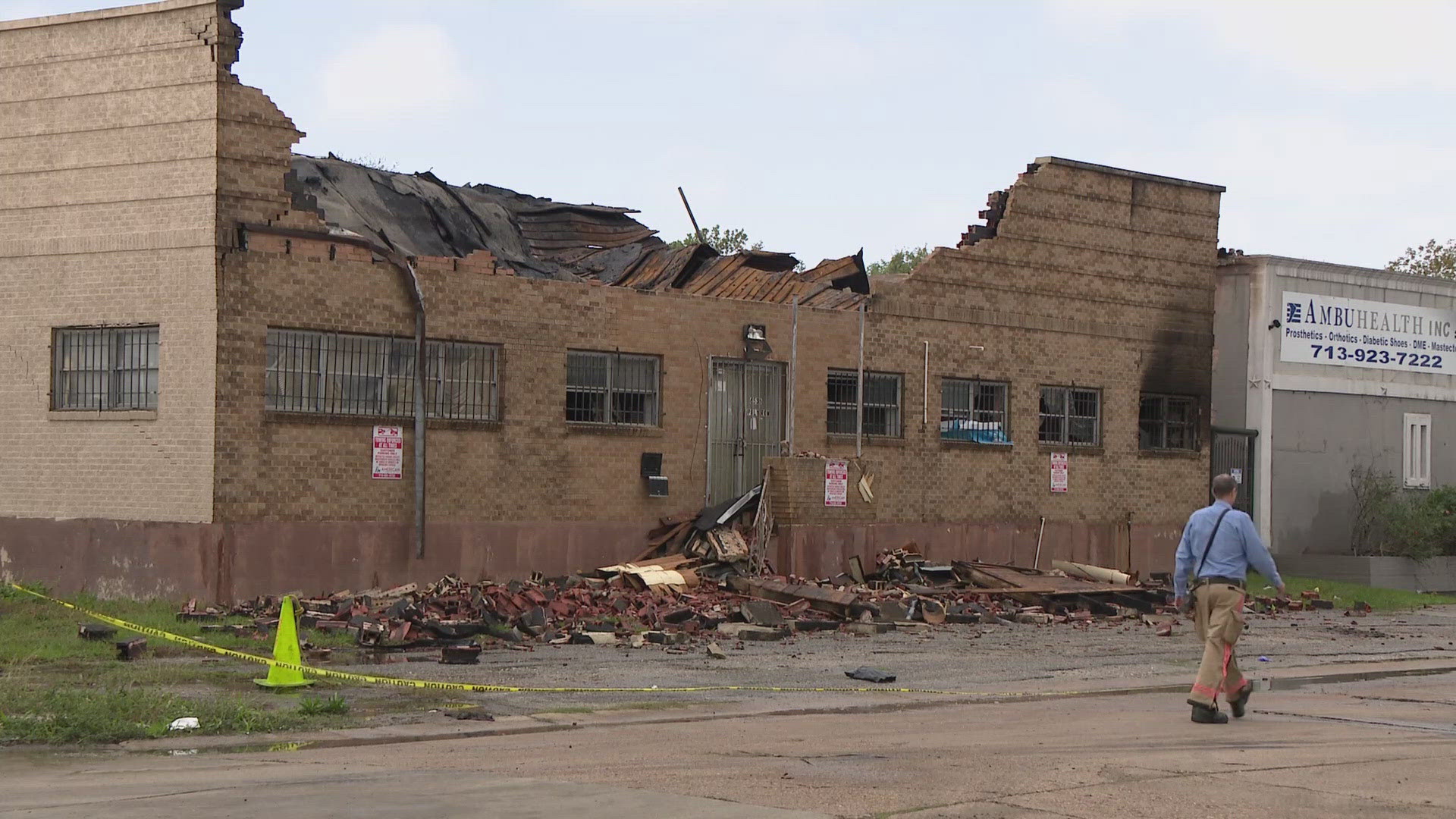 The Houston Fire Department is mourning the loss of one of their own after he died battling a three-alarm warehouse fire in the Greater East End Wednesday night.