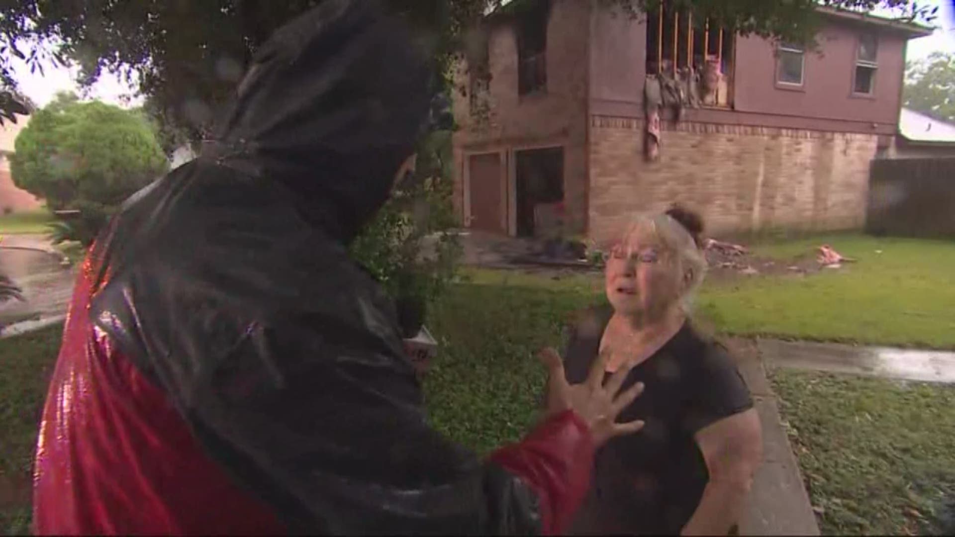 Several tornados were reported in the Cypress area of NW Harris County. Adam Bennett talked with a woman in the Copper Lakes Subdivision whose house was damaged when a fire broke out in the middle of the storm. 