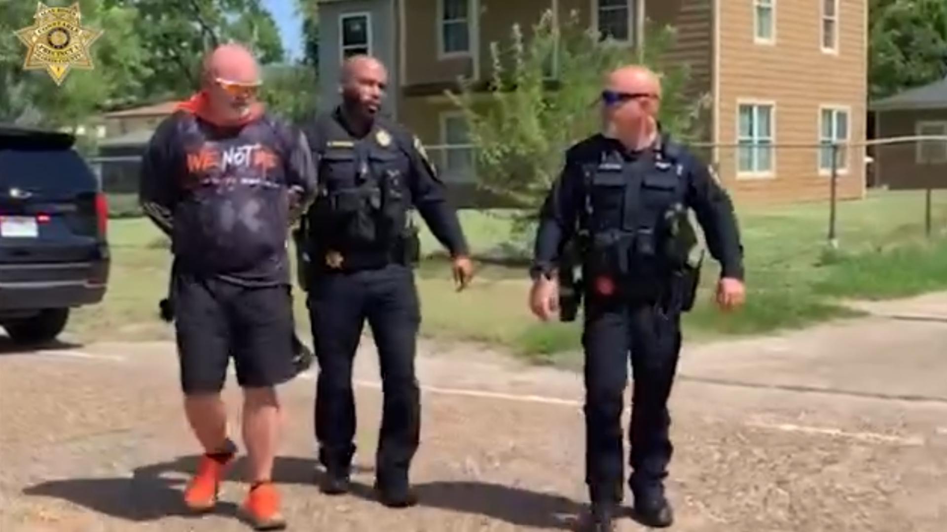 John Derrick Taylor, 55, was arrested at his home in Manvel and charged with online solicitation of a minor, according to the Precinct 1 Constable's Office.