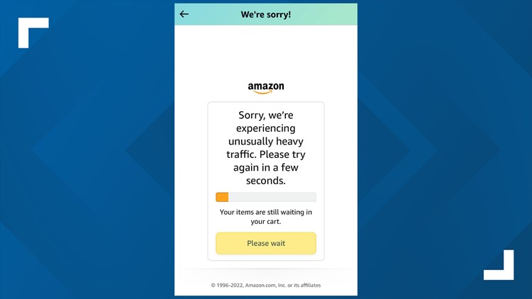 Amazon back up after morning outage