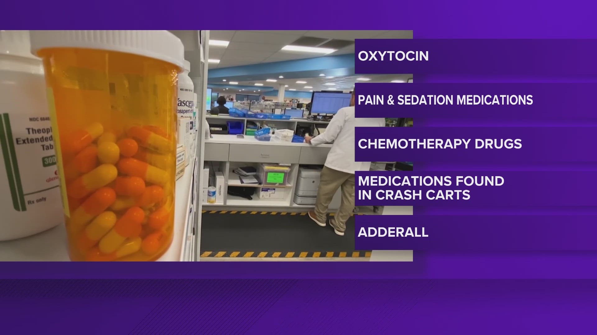 Pain and sedation medications along with cancer chemotherapy drugs are among the hardest to find.