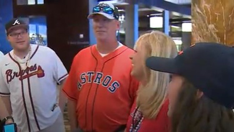 'It's a lot bigger than baseball' | Astros fans meet Braves fan who bought them tickets for World Series Game 6