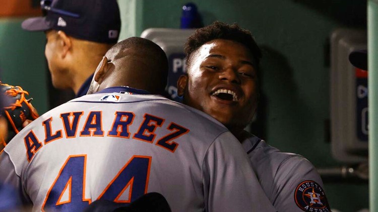 Sweat, whistles and blinking lights: Red Sox broadcasters, fans accuse Astros Valdez, Alvarez of cheating in Game 5