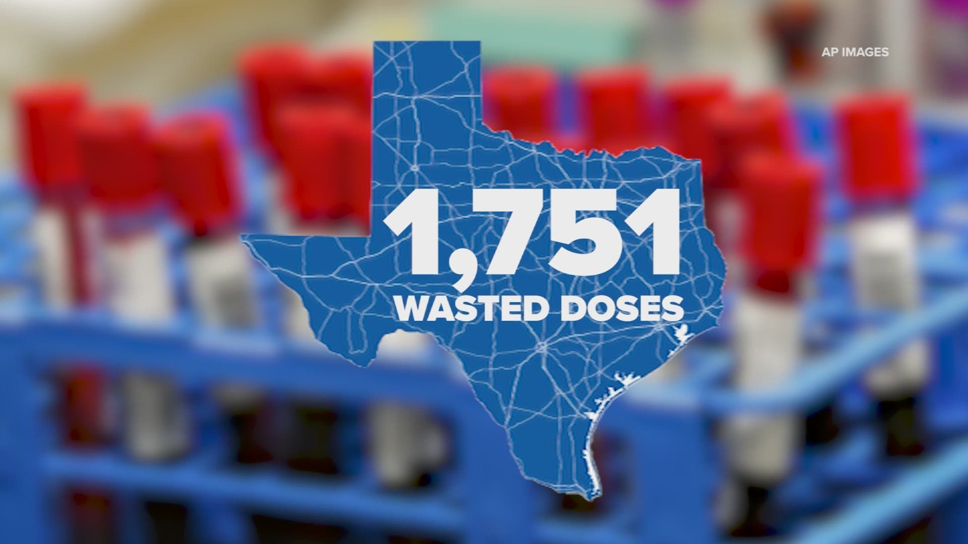According to the state, nearly 2,000 doses of the COVID vaccine have been wasted in Texas. About 20% of them due to refrigeration issues.