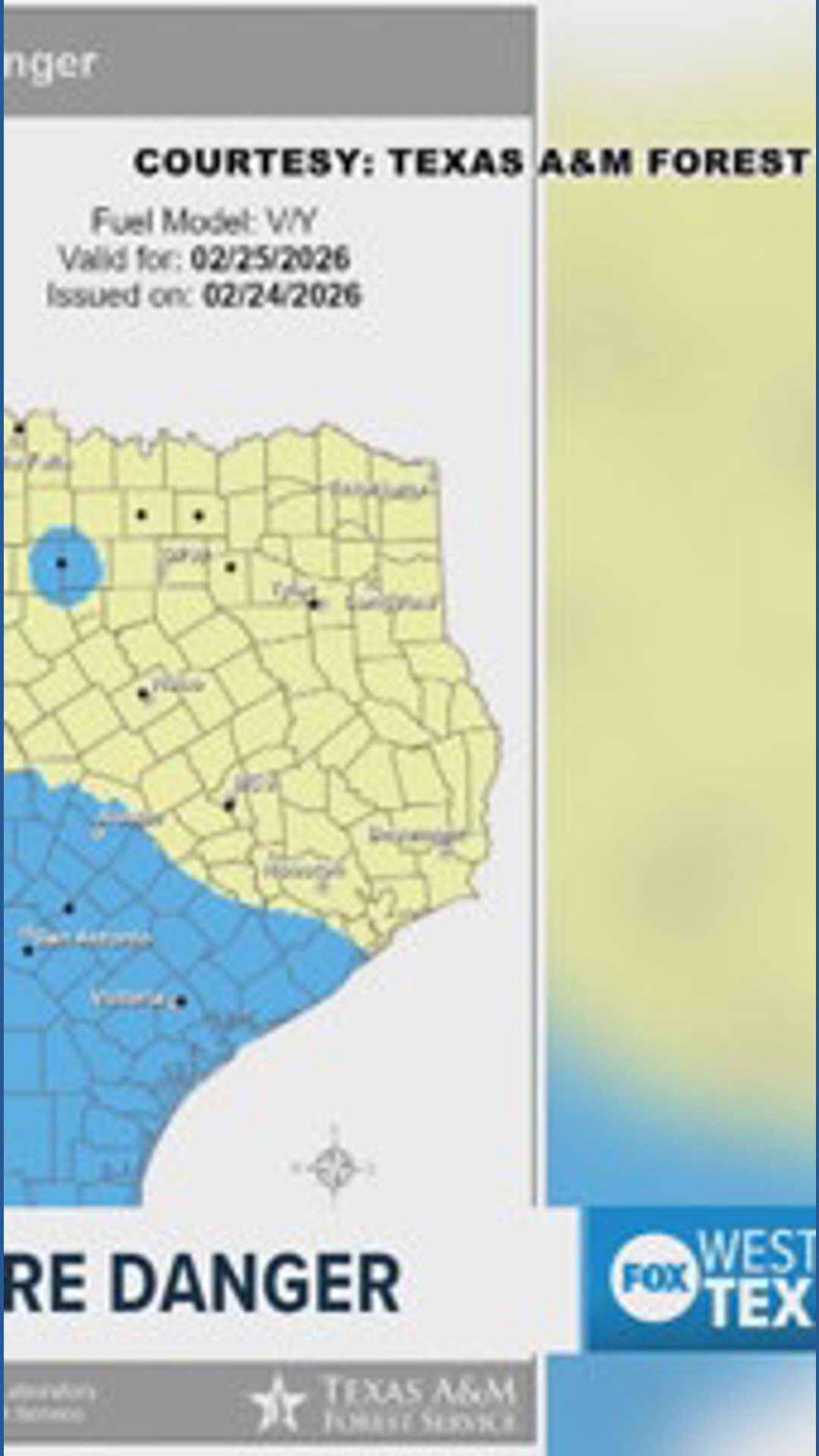 West Texas Under "Very High" Fire Danger Plus Preparations for Severe ...