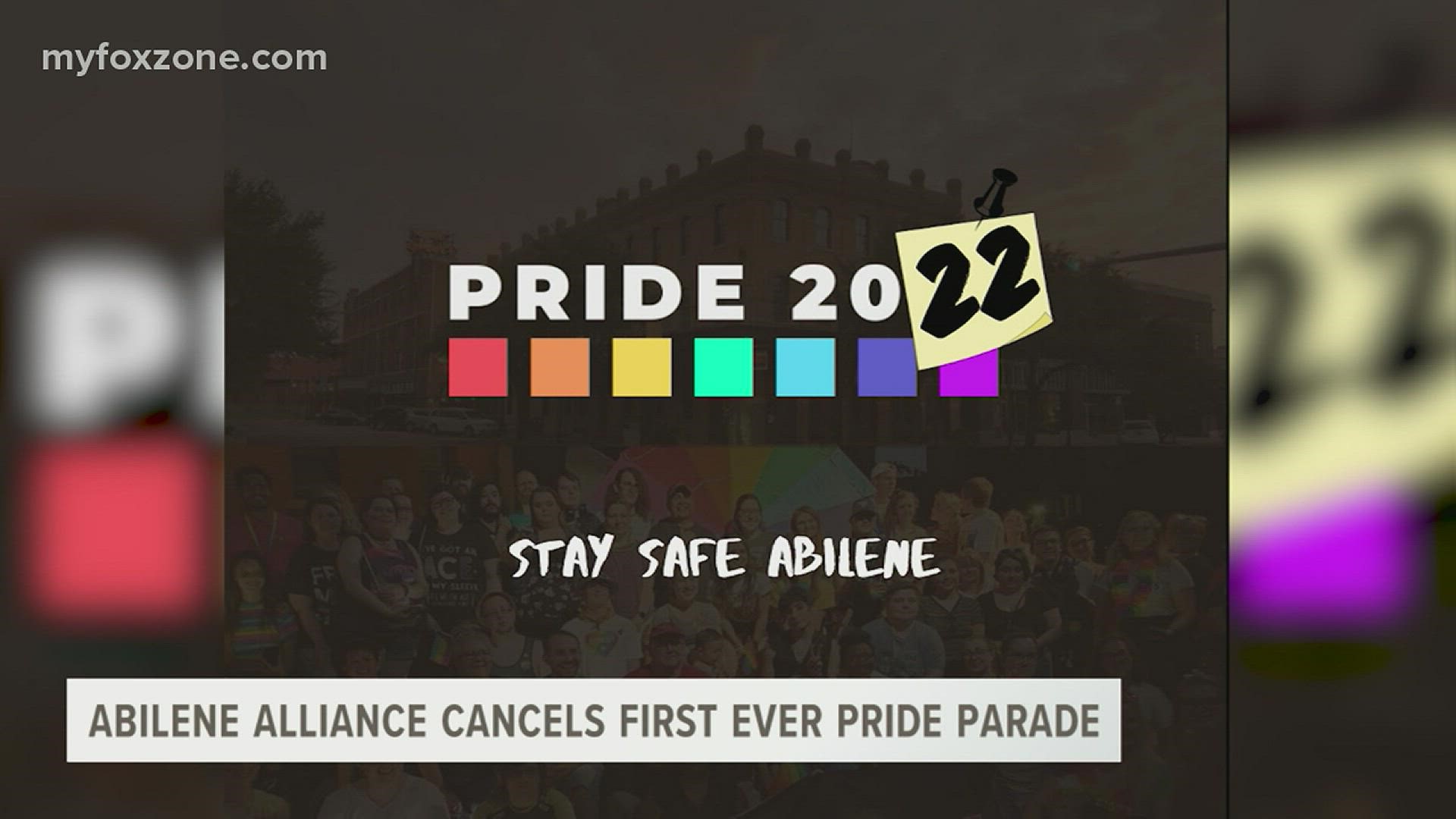Abilene Alliance cancels first-ever Pride parade