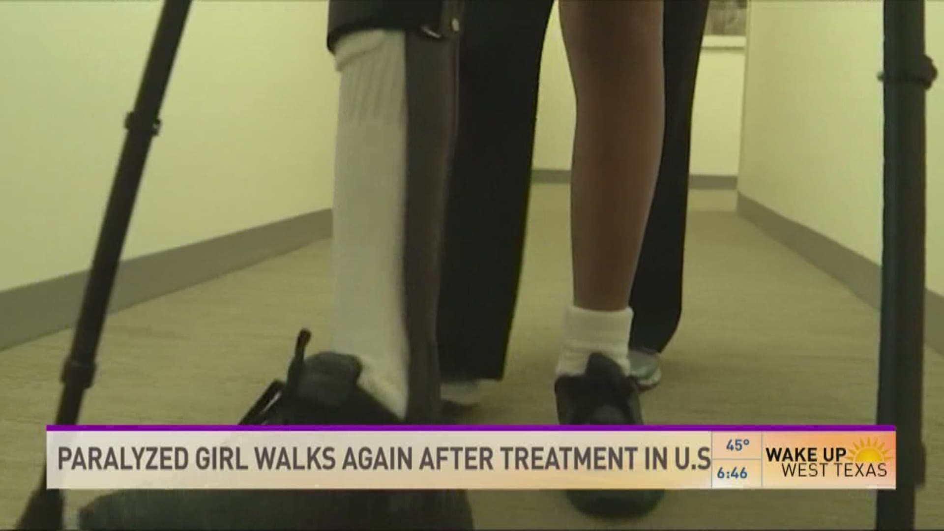 Paralyzed Girl Walks Again After Treatment in the U.S.