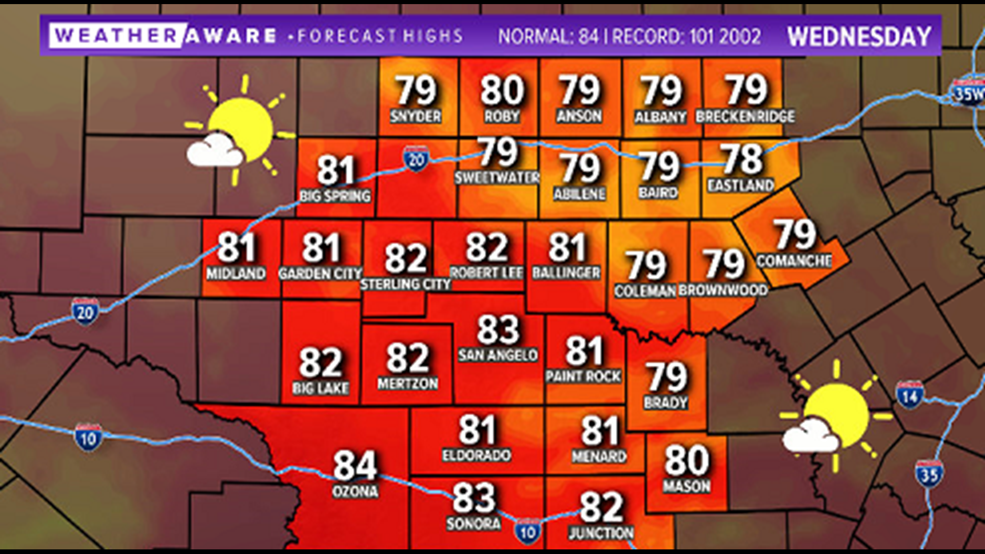 Along with the heat, severe storms possible in West Texas | myfoxzone.com