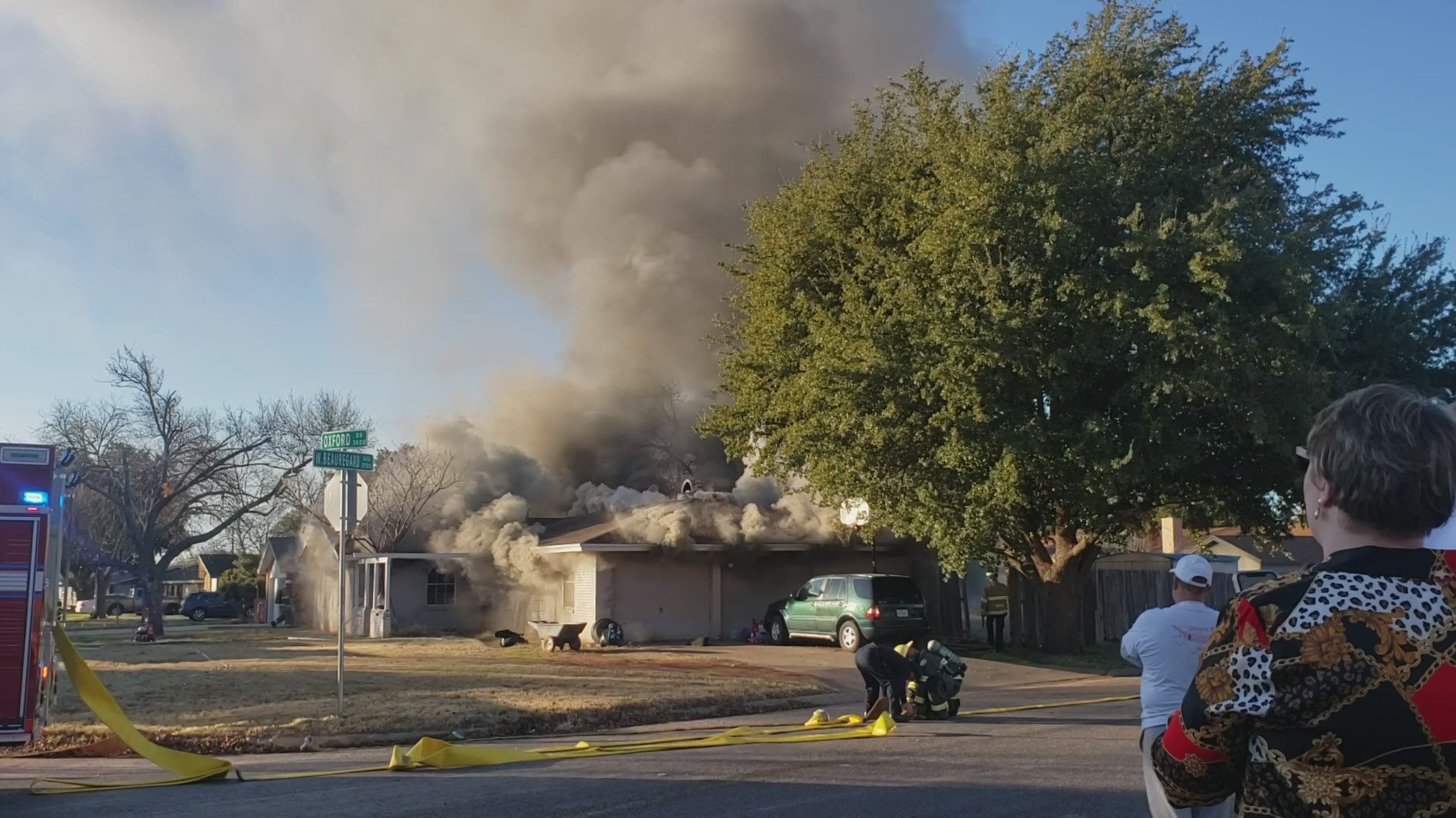 Multiple units from the San Angelo Fire Department responded to a fire at a residence on Oxford Drive.