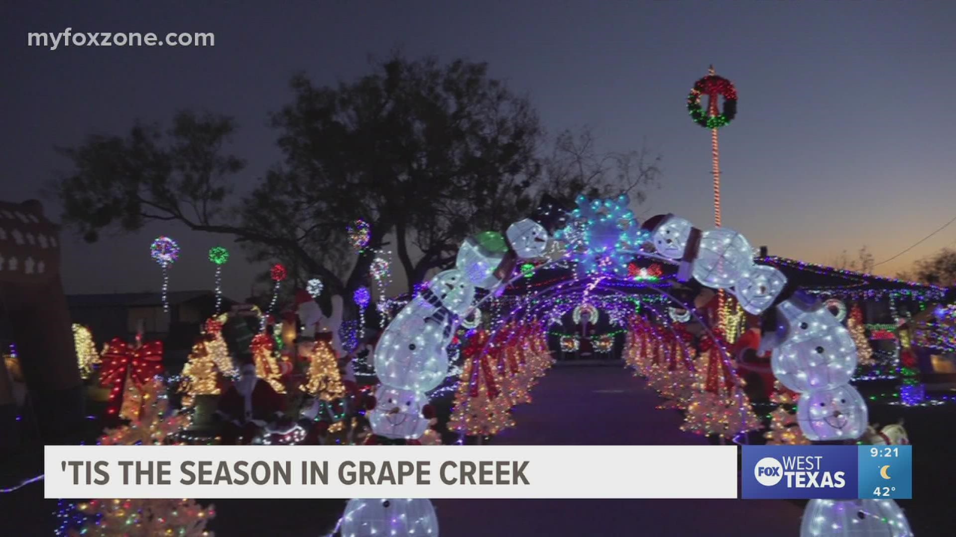 Grape Creek residents continue the tradition of bringing the Christmas joy to the community