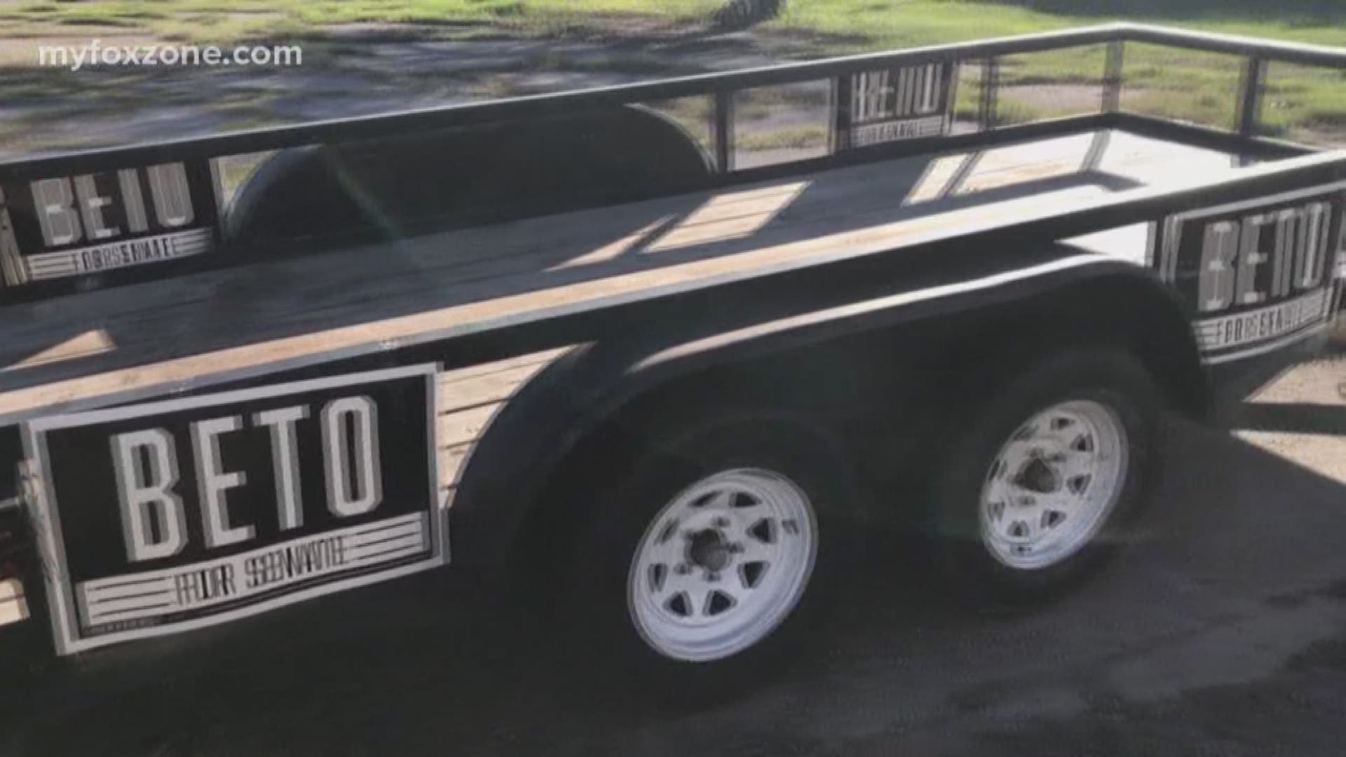 Beto yard sign outside of local business