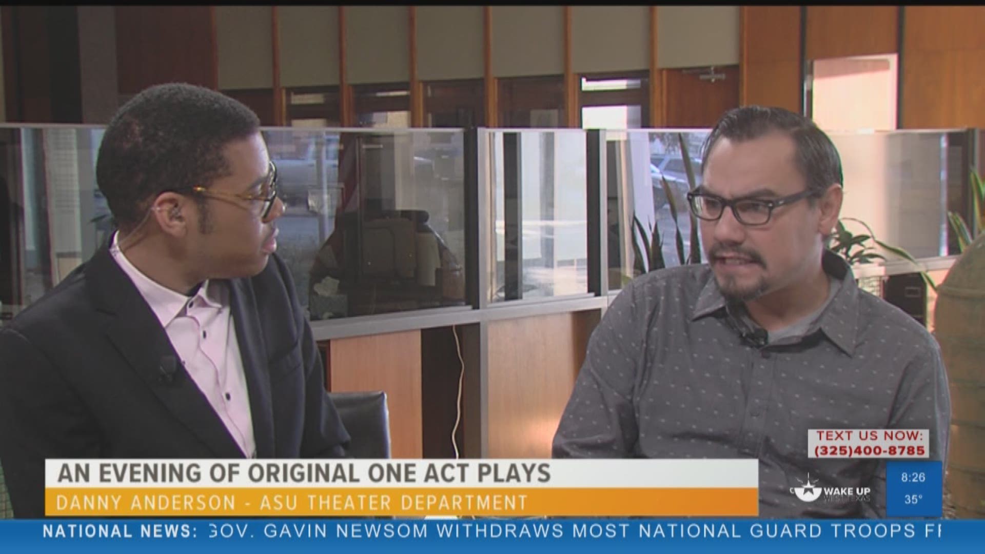 Our Malik Mingo spoke with Angelo State University about their upcoming production of original one act plays.