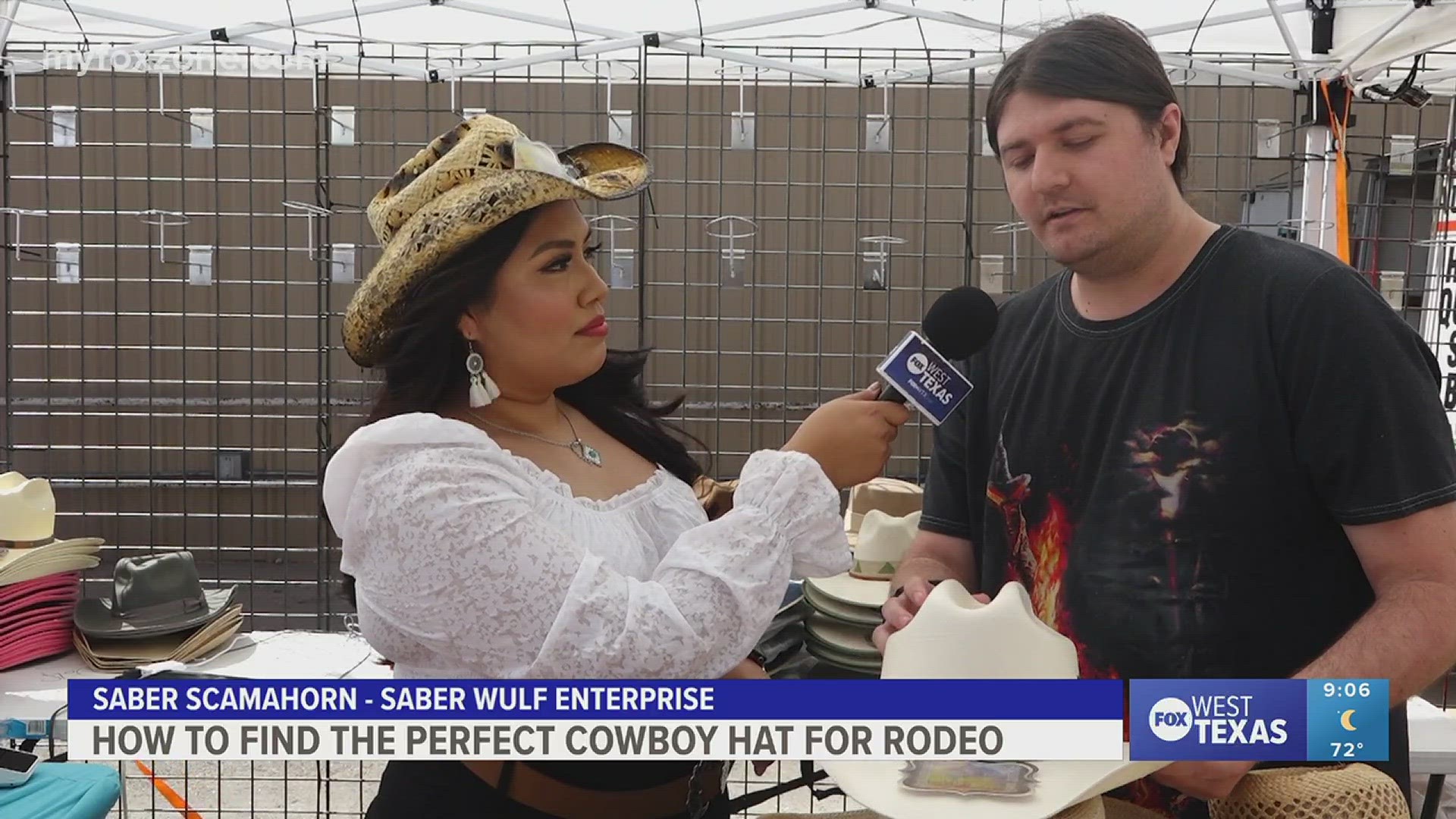 Katz manager Saber Scamahorn explains how to find the perfect cowboy hat for the San Angelo Stock Show and Rodeo.