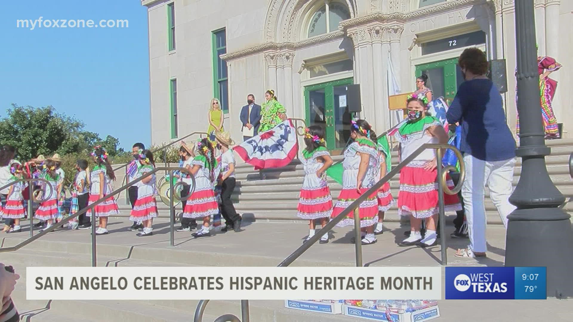 The City of San Angelo kicked off Hispanic Heritage Month Thursday, the Diez y Seis de Septiembre, on the steps of City Hall.