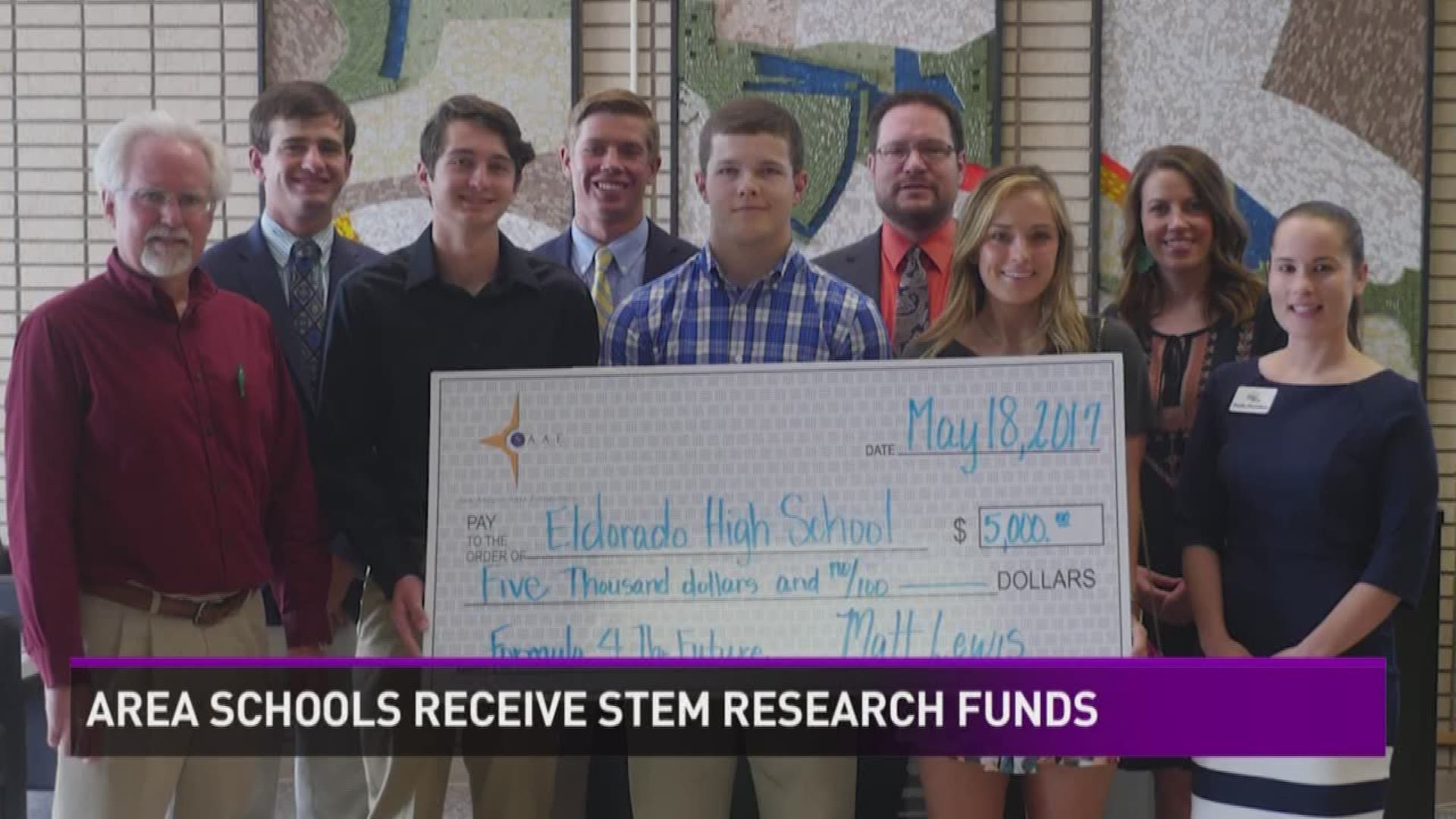 Three schools received the funds they need to further their ideas in STEM fields.