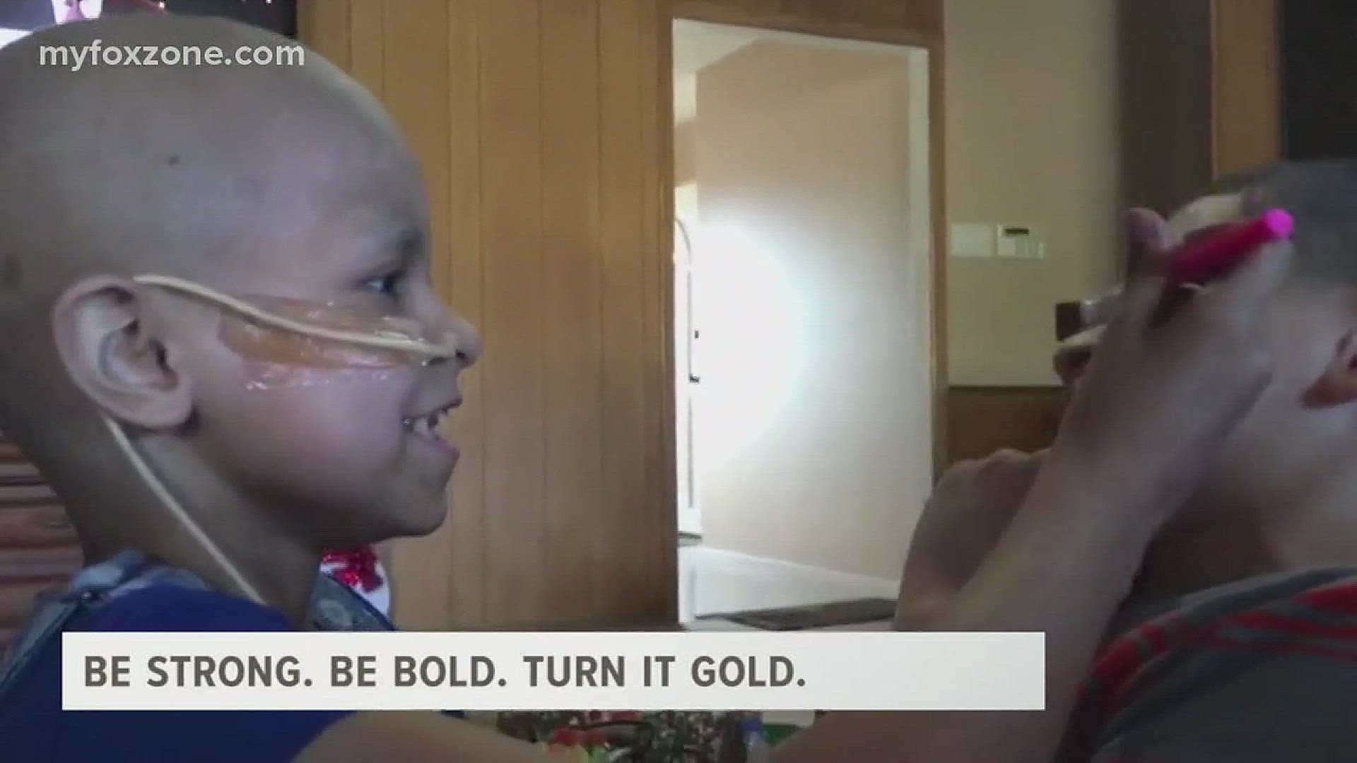 BE BRAVE. BE BOLD. TURN IT GOLD. 96% of the National Cancer Institute's budget goes toward funding adult cancer. ONLY 4% goes to children's cancer. Our Brenda Matute has the story.