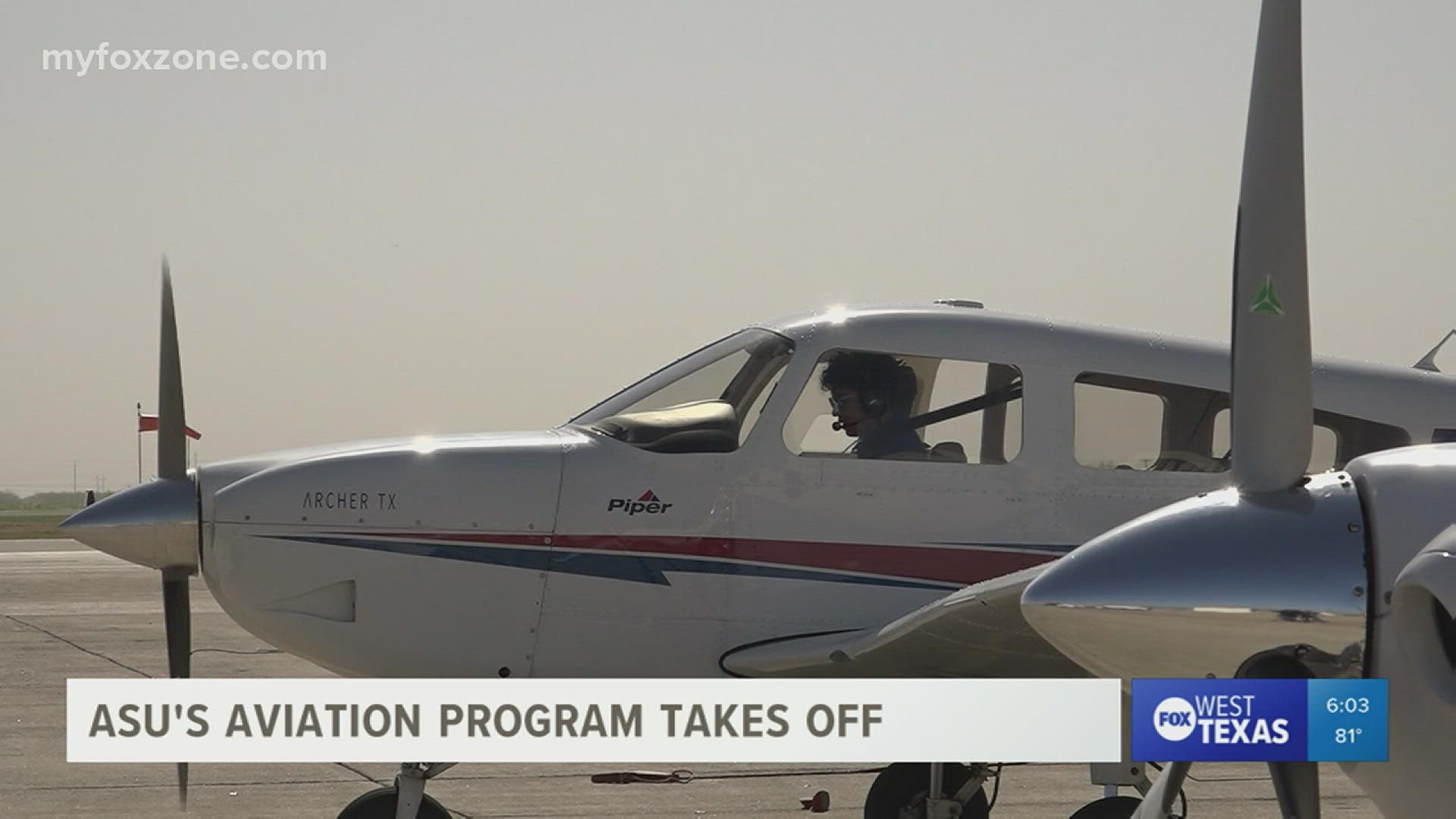 More than 30 Angelo State students have the chance to begin a career in the commercial aviation industry, whether it’s in the air or on the ground.