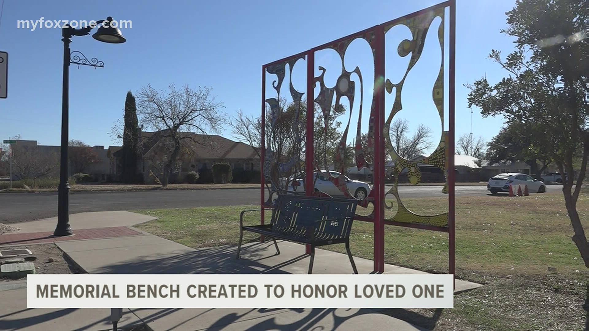 A new bench was put on the curb of North Chadbourne and 18th streets to honor a loved one.
