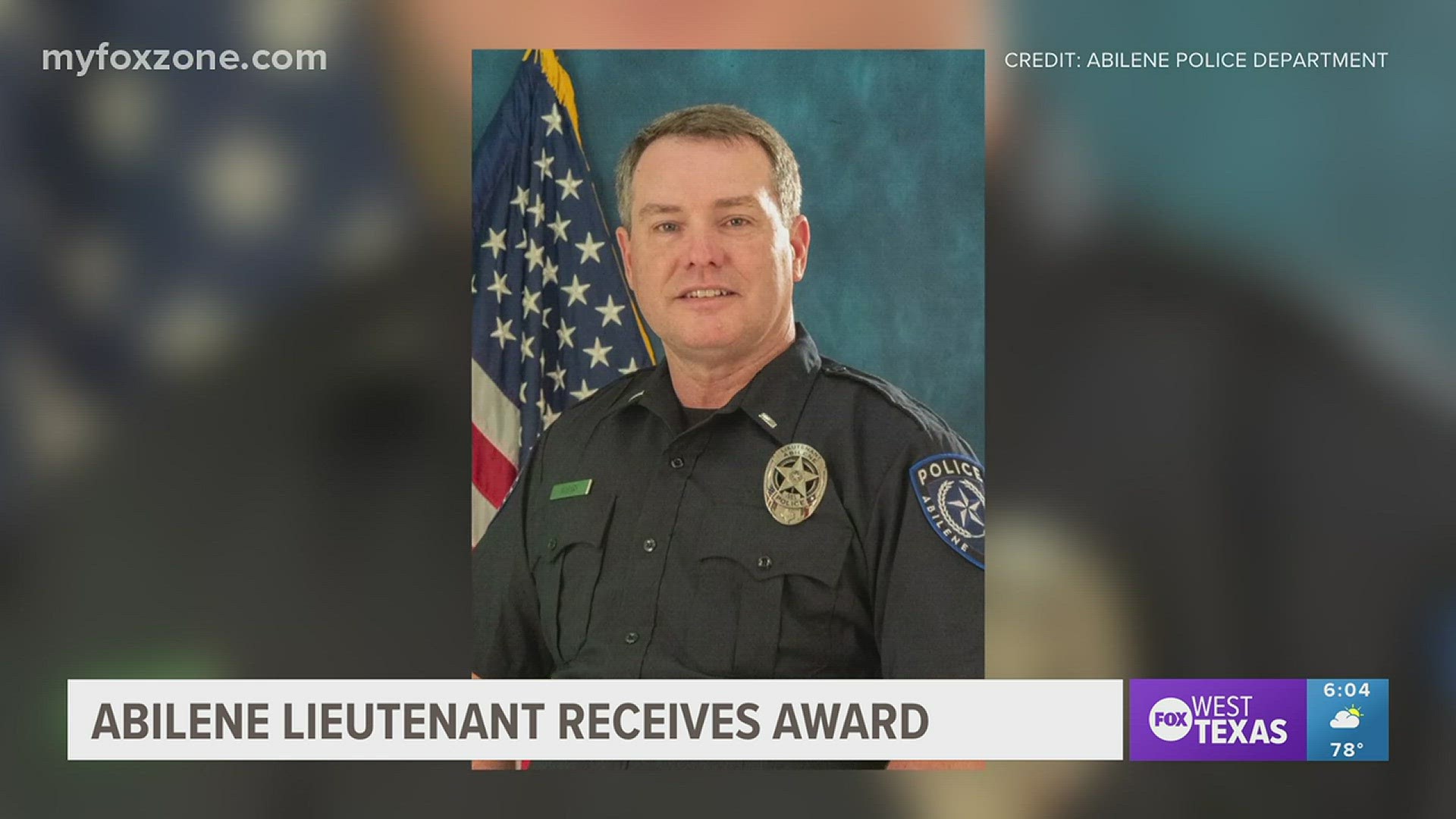 In Dallas, Friday, Sept. 15th, Abilene police lieutenant Brad McGary will receive the U.S. Attorney's Award of Excellence from the Department of Justice.