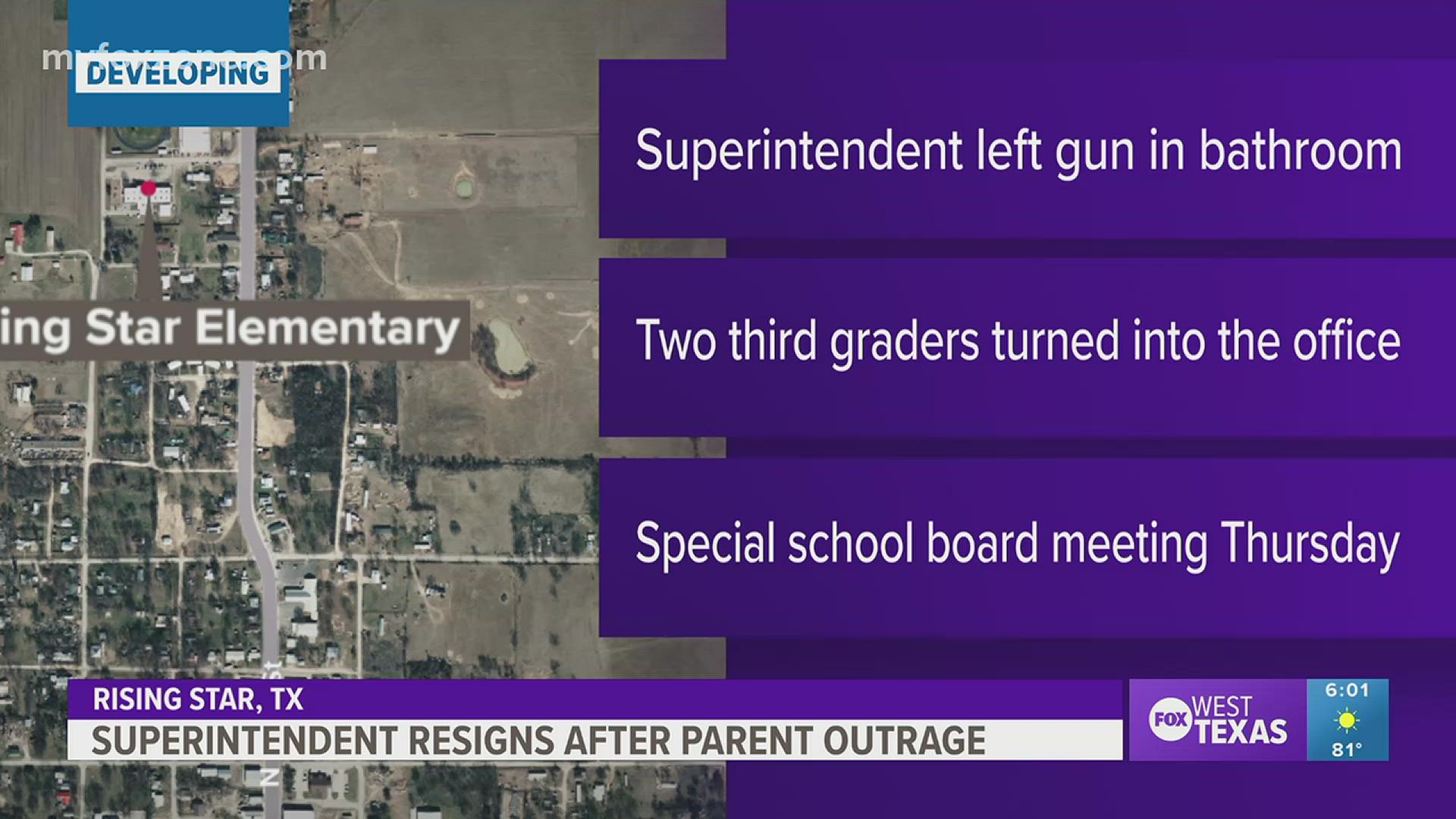 Superintendent resigns after parent outrage.