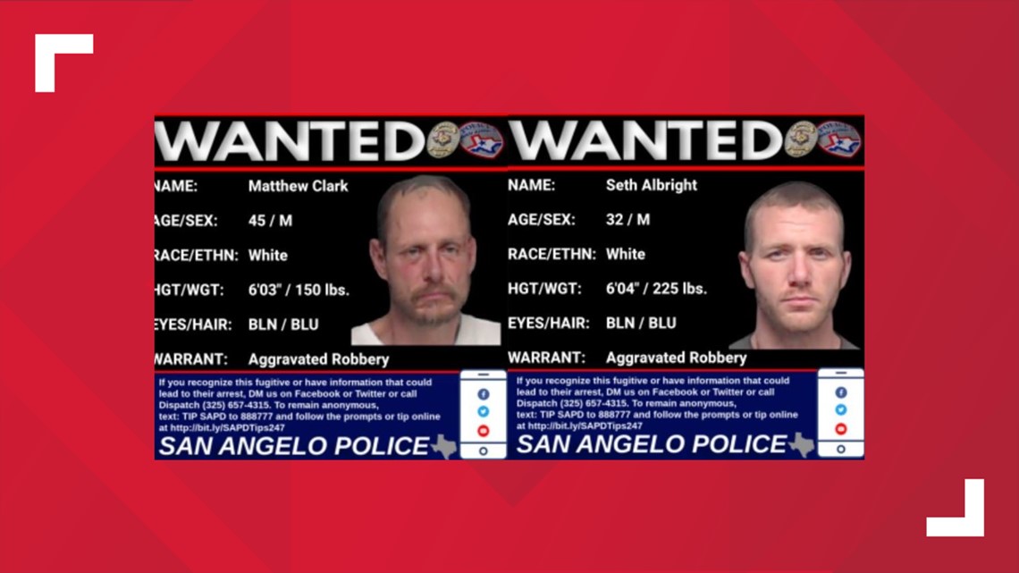Two armed-robbery suspects sought by San Angelo PD | myfoxzone.com