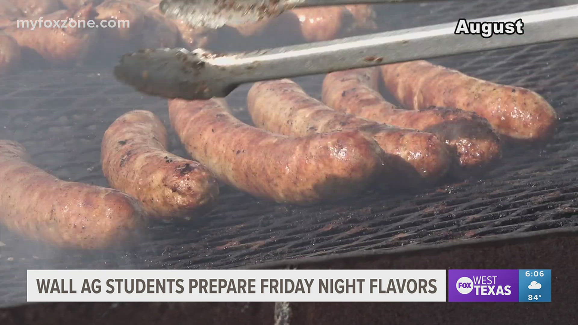 The sausage will be served during FOX Football Live's Game of the Week between the Hawks and the Brownwood Lions.