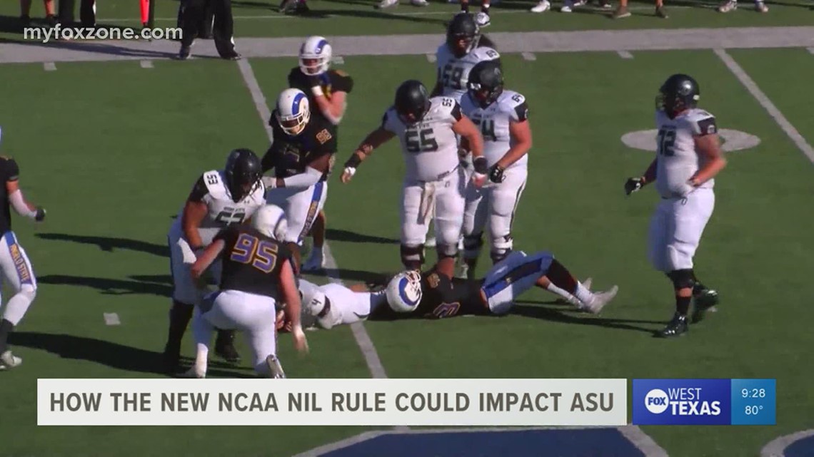 How the new NCAA NIL rule could potentially affect Angelo State student athletes