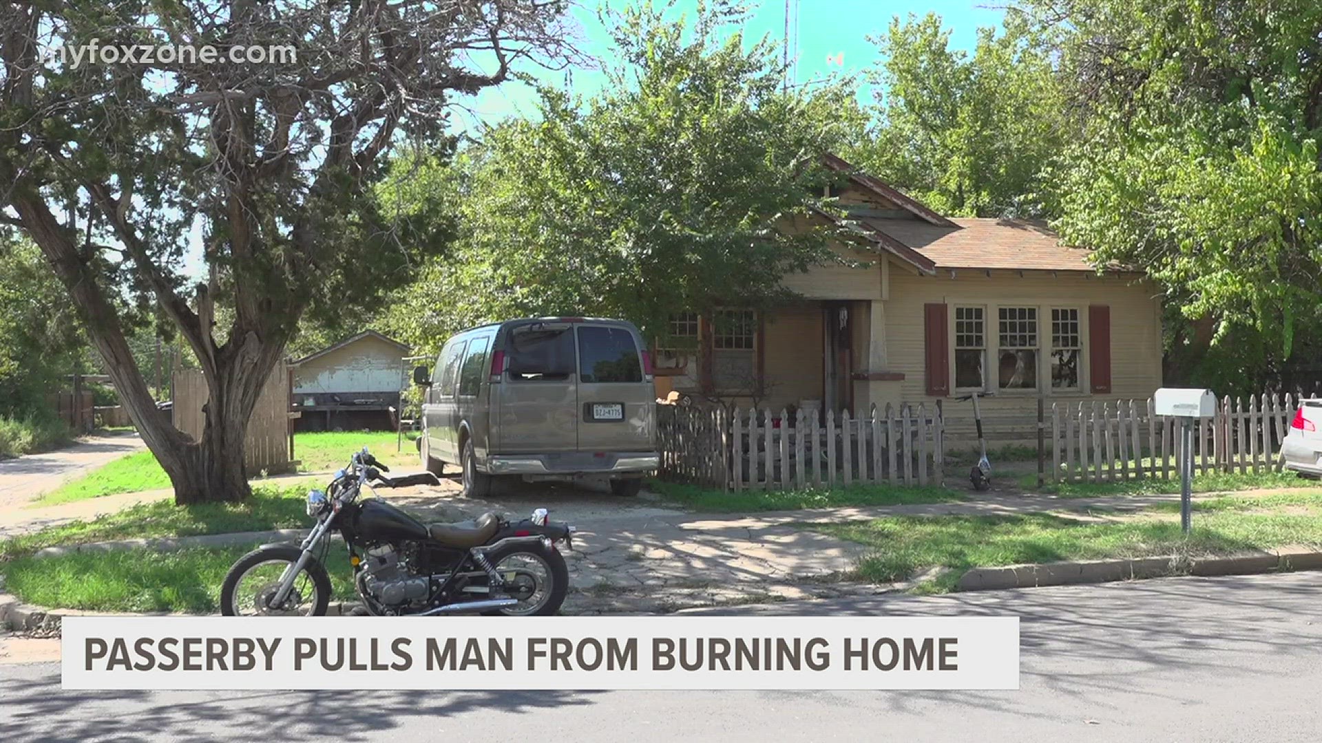 On Thursday, Oct. 26th, a passerby on his motorcycle drug a man from his burning home. Two dogs unfortunately were later found dead inside the house.